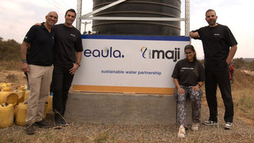 Us with the Project Maji founder &amp; his daughter.
